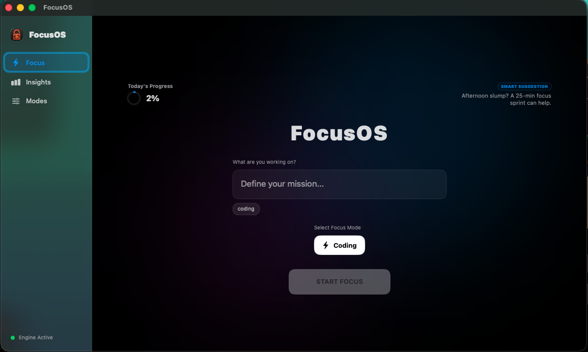 FocusOS Screenshot 1