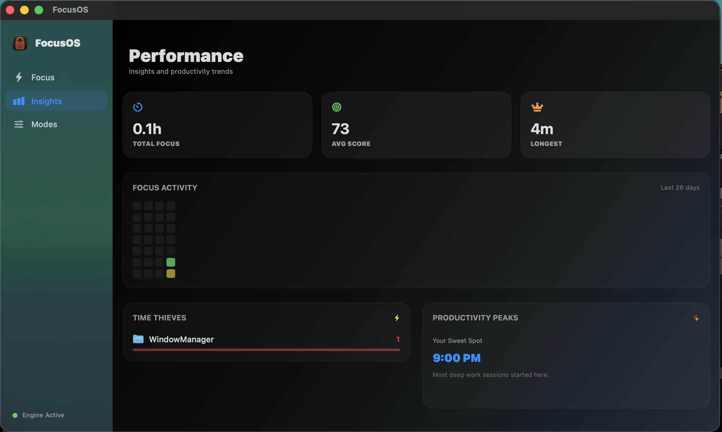 FocusOS Screenshot 2